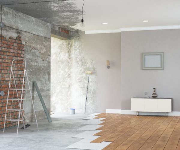 Renovatie interieur vergelijking